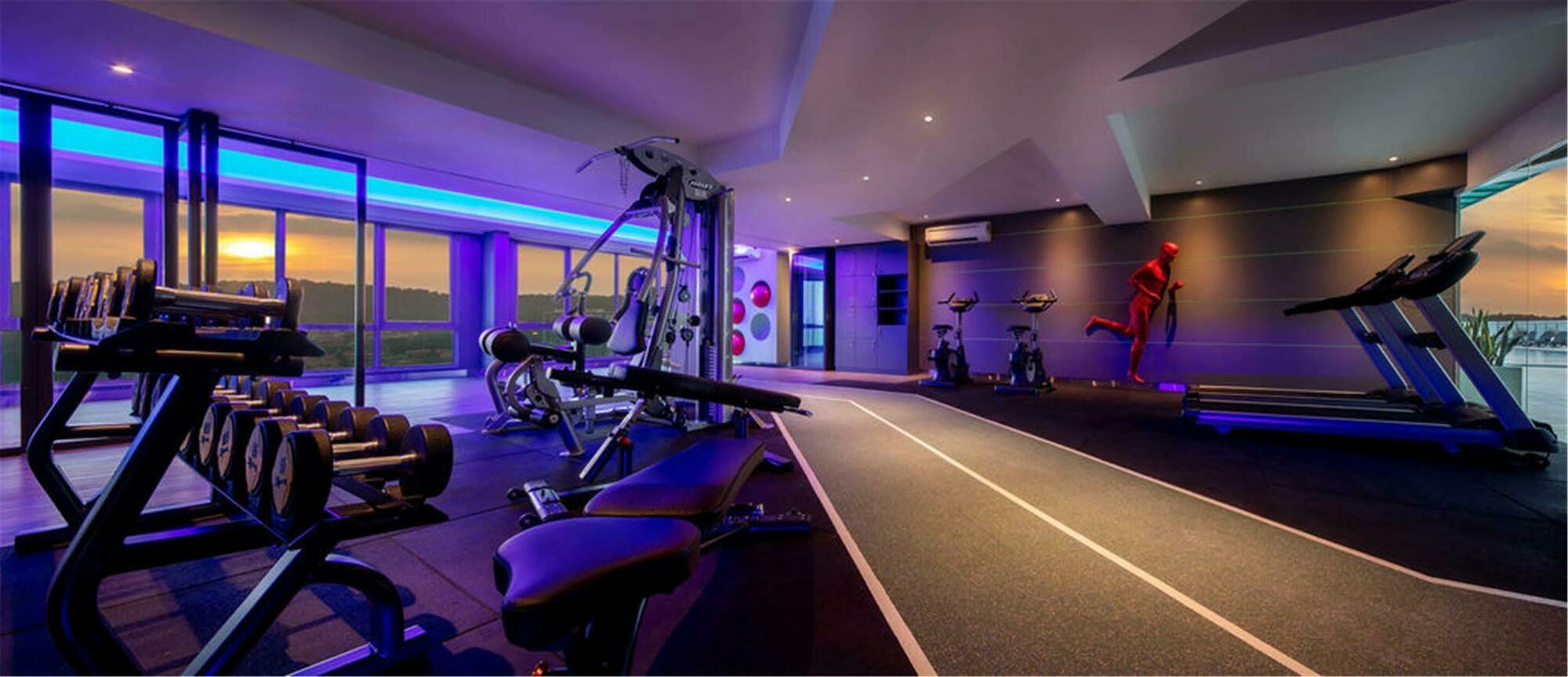 מלון Dorsett Hartamas קואלה לומפור מראה חיצוני תמונה The gym at the 108 Pancrasset